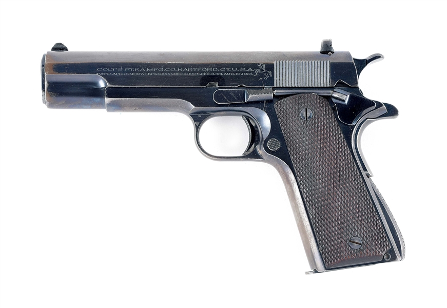 (C) COLT ACE .22 LR SEMI-AUTOMATIC PISTOL WITH 4 DIGIT SERIAL NUMBER, FIRST YEAR OF PRODUCTION, PRE-FLOATING CHAMBER (1931).