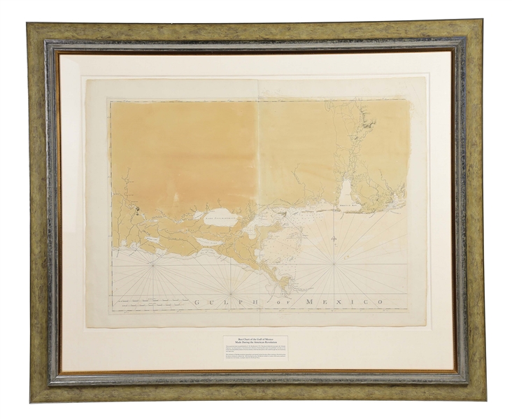DES BARRES MAP OF THE "GULPH OF MEXICO", C. 1780