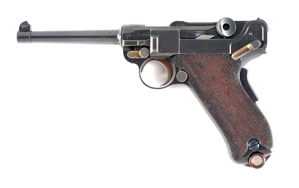 (C) SCARCE DWM MODEL 1900 A-SUFFIX SWISS MILITARY CONTRACT LUGER SEMI-AUTOMATIC PISTOL, FORMER DR. GEOFFREY STURGESS COLLECTION..