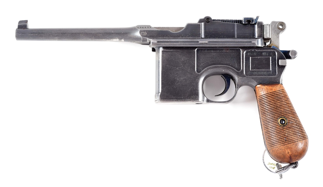(C) MAUSER WARTIME COMMERCIAL C96 BROOMHANDLE SEMI-AUTOMATIC PISTOL.