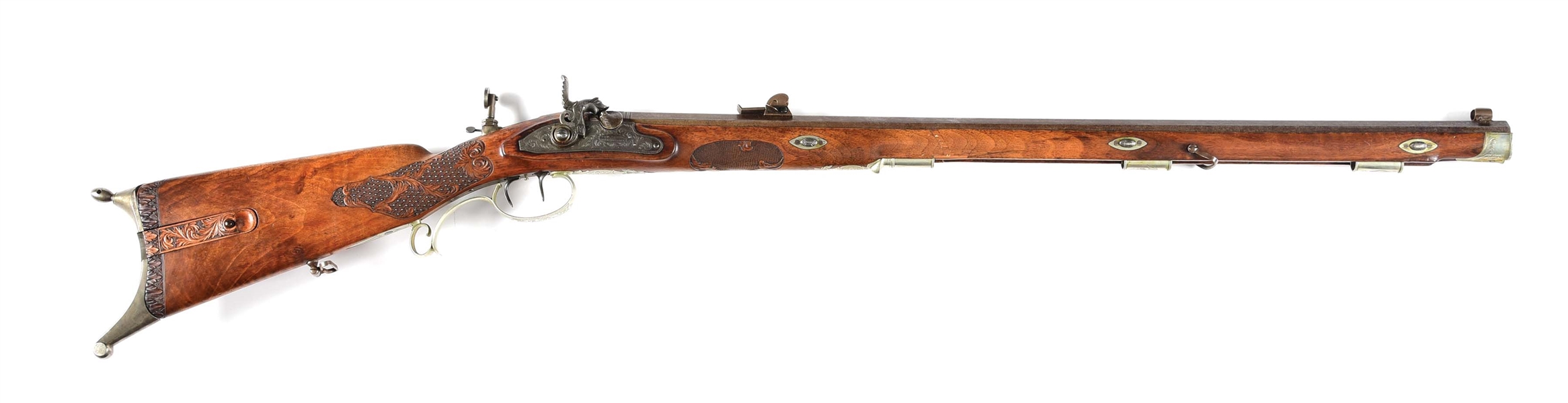 (A) G&W PISTOR PERCUSSION JAEGER RIFLE WITH DIETZ SOURCED BARREL.