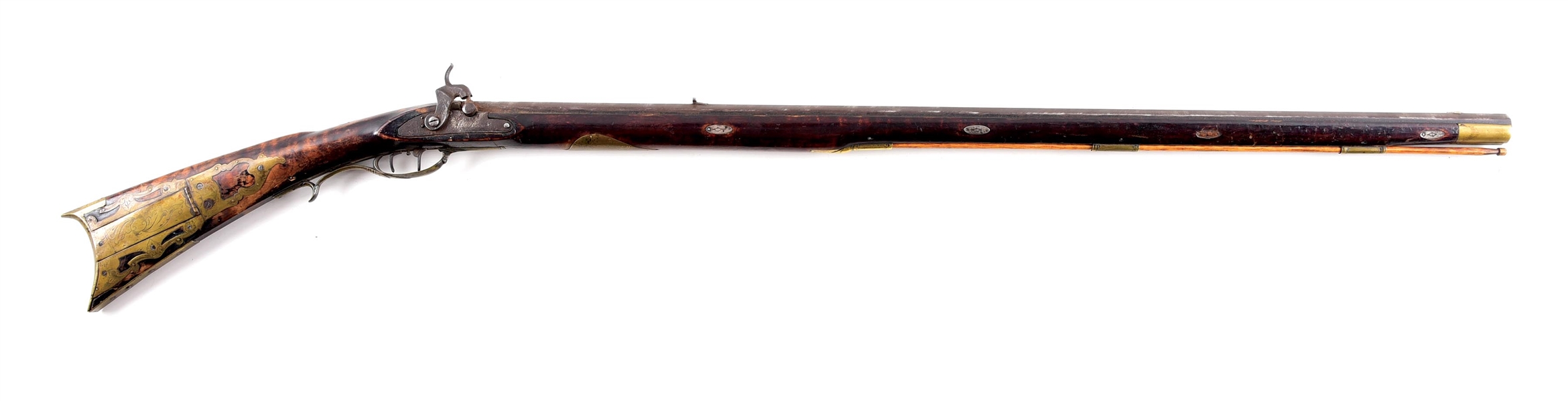 (A) GEORGE KETTERING PERCUSSION MUZZLE LOADING RIFLE.