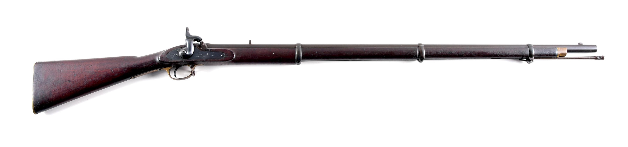 (A) ENFIELD PERCUSSION MUSKET DATED 1864.