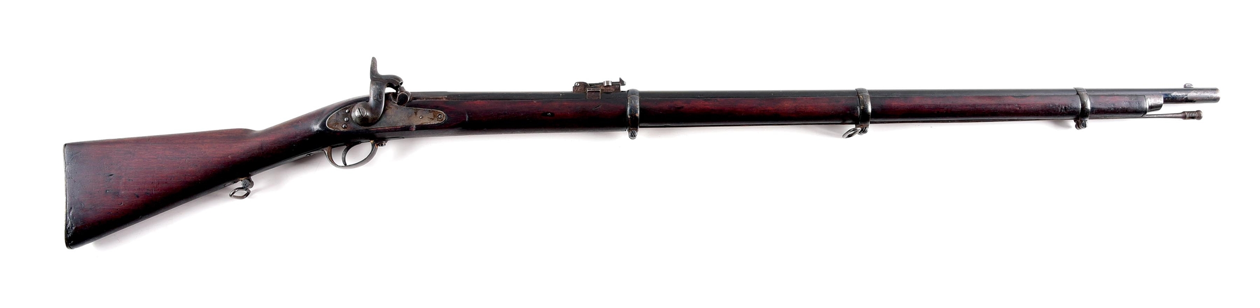 (A) SCARCE SPANISH MODEL 1857 ENFIELD RIFLED MUSKET DATED 1865.