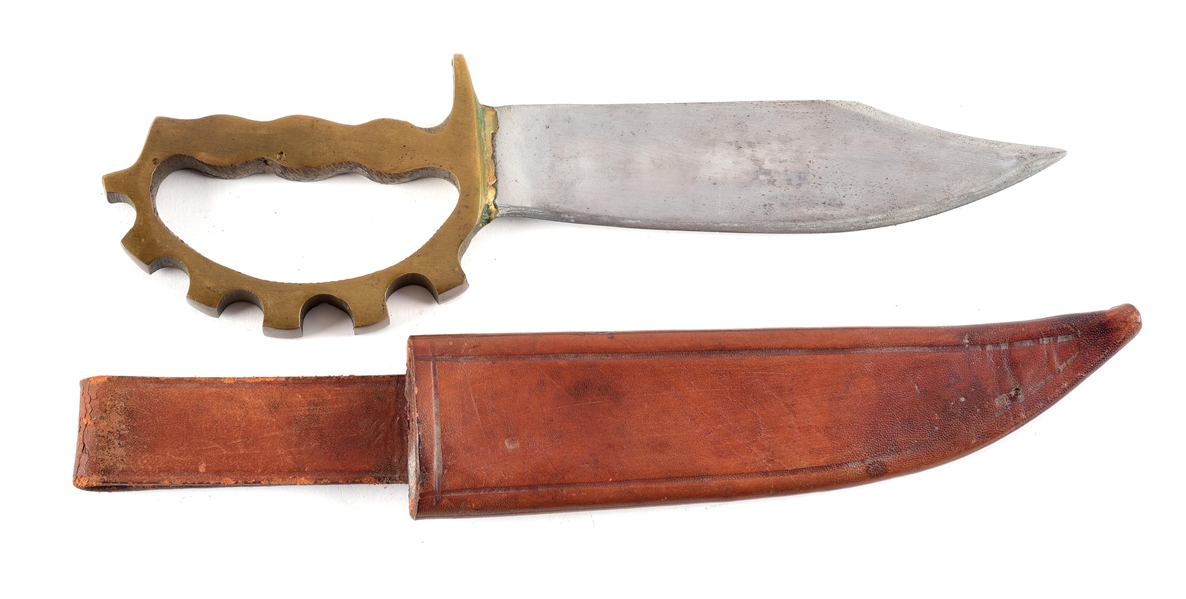 US WWII AUSTRALIAN MADE COG GUARD KNUCKLE KNIFE 
