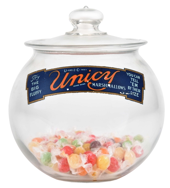 UNICY MARSHMELLOW JAR.