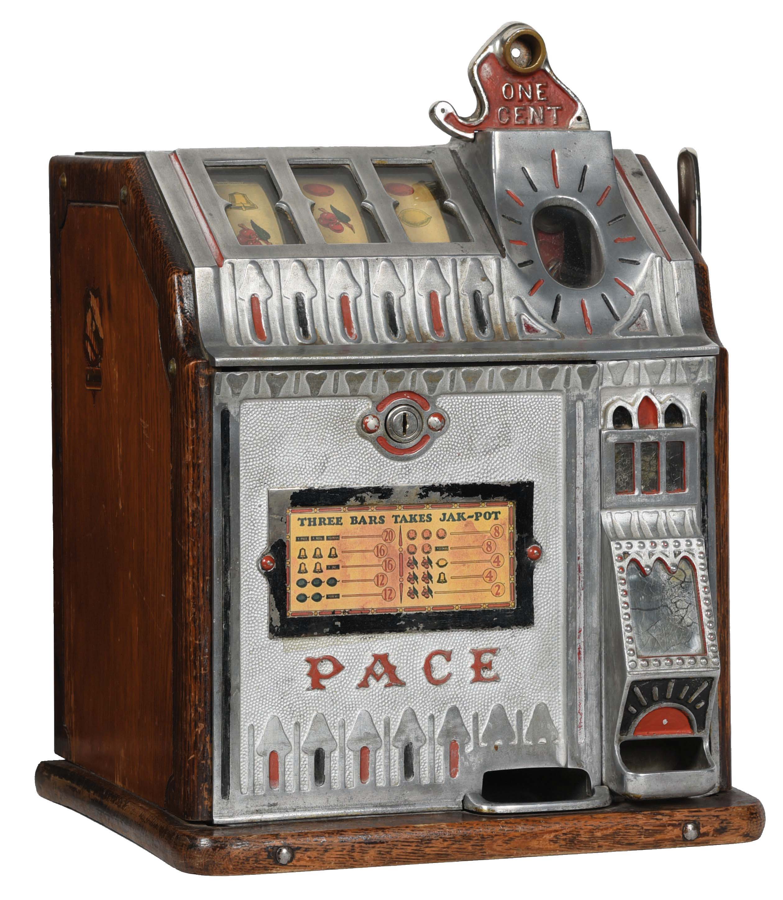 pace open front slot machine