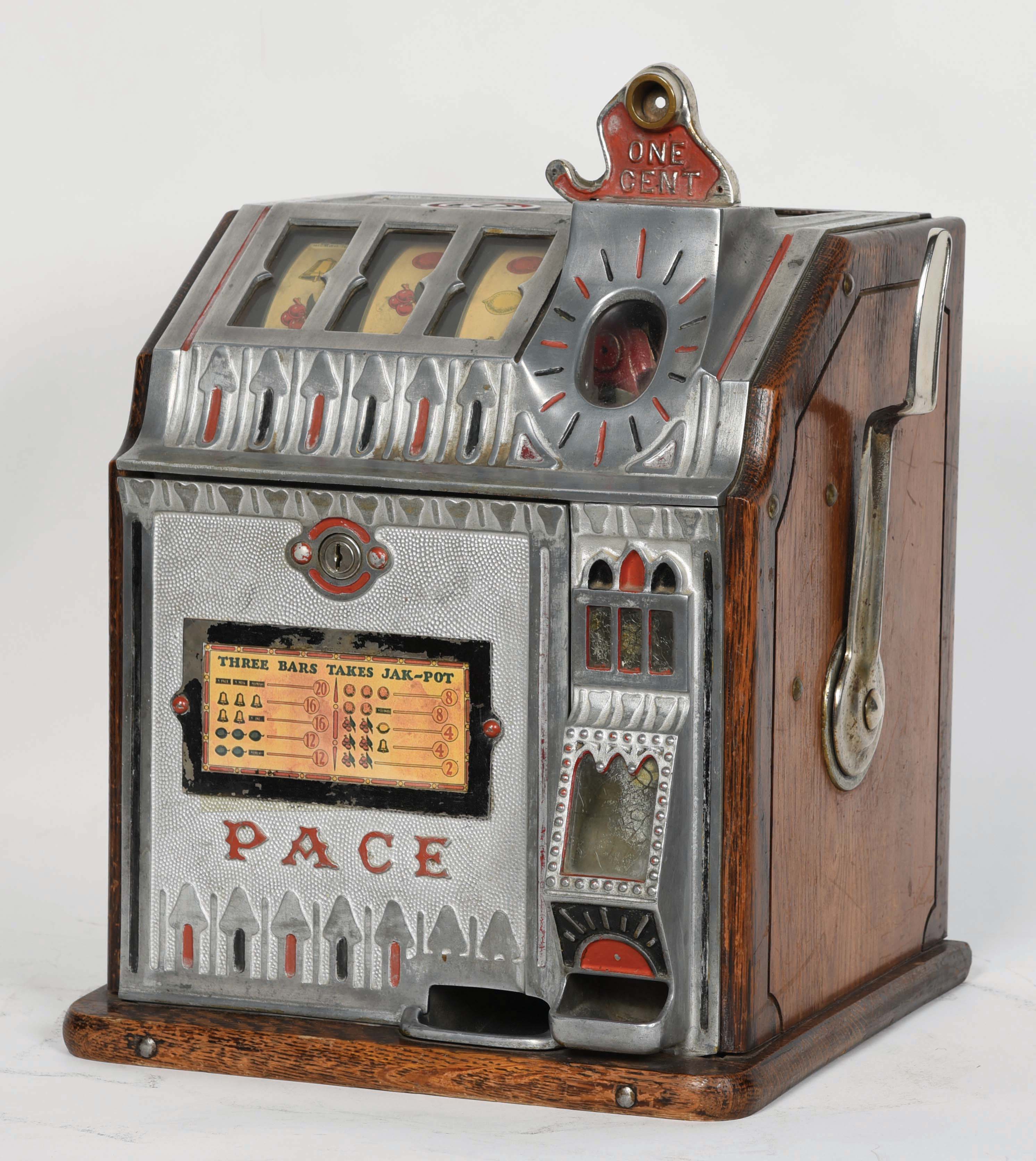 antique pace penny op slot machine