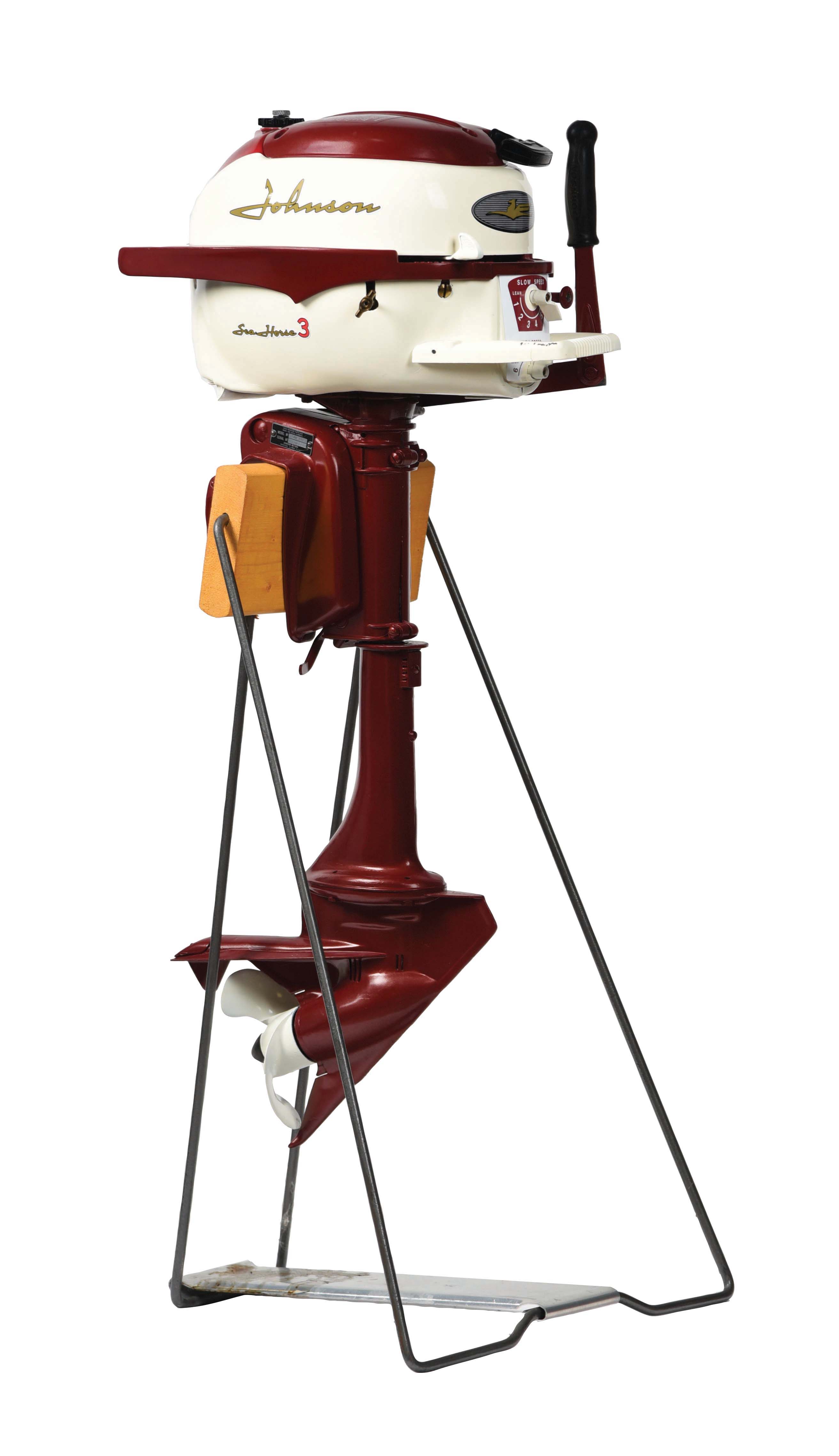 Lot Detail - 1958 JOHNSON SEA HORSE MODEL JW-14 3HP OUTBOARD MOTOR.