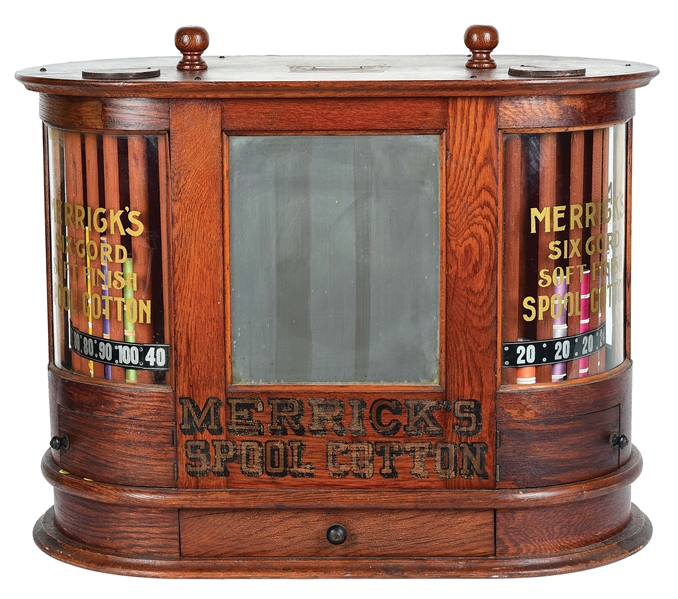 MERRICKS PINE SPOOL CABINET.