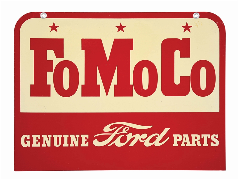 FORD MOTOR COMPANY GENUINE PARTS TIN SIGN.