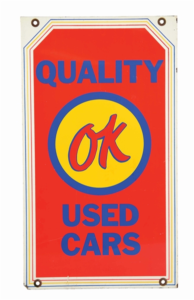 OK QUALITY USED CARS & VALUE YOU CAN TRUST TIN DEALERSHIP SIGN.