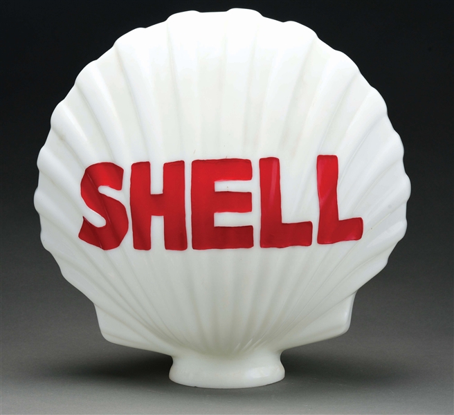 REPRODUCTION SHELL GASOLINE ONE PIECE CAST GLOBE.