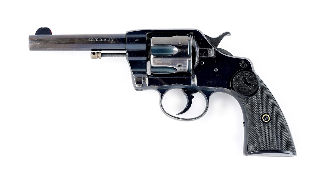 (C) COLT ARMY/NAVY DOUBLE ACTION REVOLVER (1899).