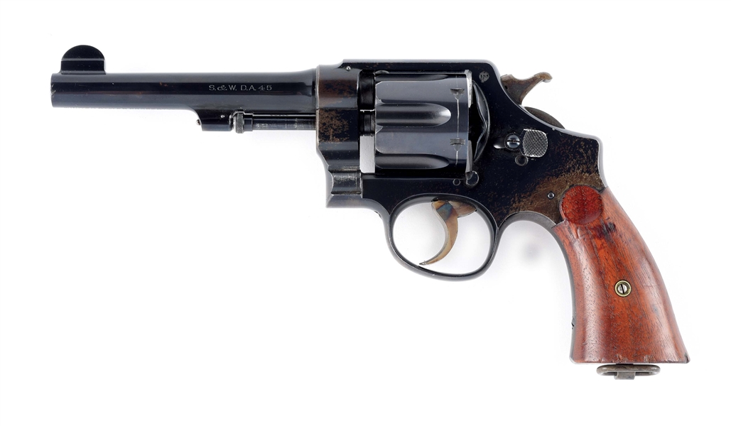 (C) SMITH & WESSON US ARMY MODEL 1917 DOUBLE ACTION REVOLVER.