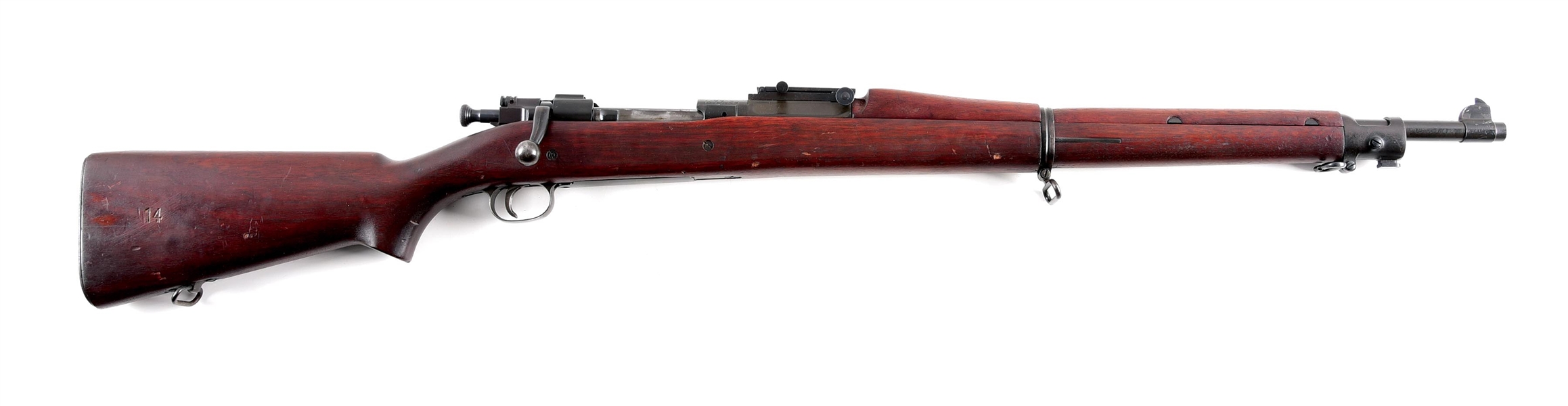 (C) SPRINGFIELD MODEL 1903 A1 BOLT ACTION RIFLE.