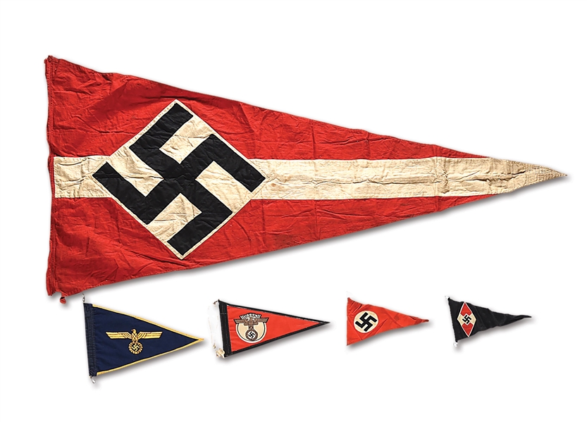 LOT OF 5: THIRD REICH FLAGS