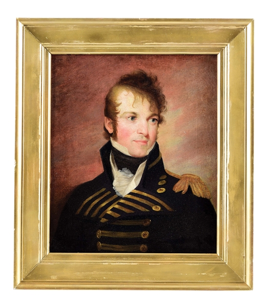 REDISCOVERED THOMAS SULLY PORTRAIT OF LIEUTENANT JAMES GIBBON, US NAVY, 1806