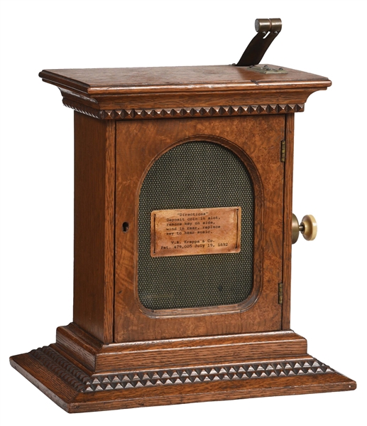V. A. KREPPA & CO. COIN OPERATED MUSIC BOX.
