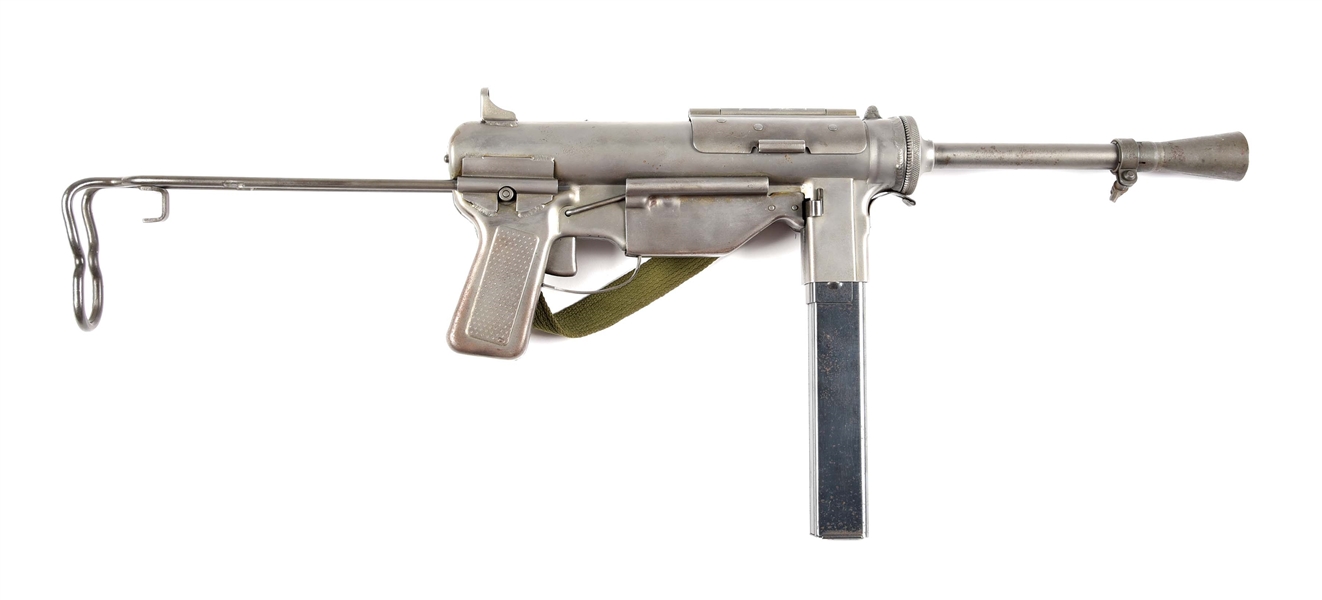 (N) FULLY TRANSFERABLE MEDIA CORP REGISTERED ITHACA MANUFACTURED M3A1 “GREASE GUN” MACHINE GUN (FULLY TRANSFERABLE).