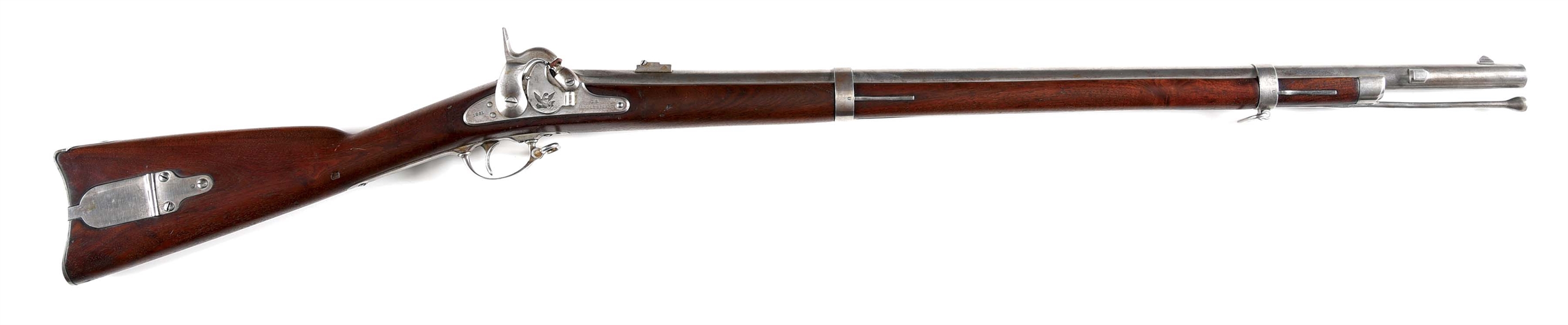 (A) HARPERS FERRY MODEL 1855 PERCUSSION RIFLE.