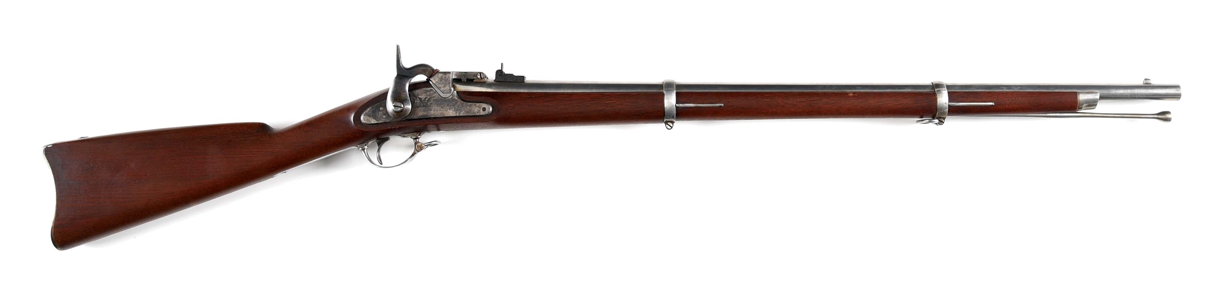 (A) RARE MILLER CONVERSION OF 1861 SPRINGFIELD RIFLE.