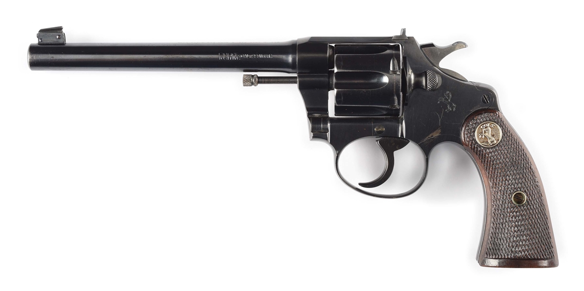 (C) COLT POLICE POSTIVE TARGET .22 W.R.F. DOUBLE ACTION REVOLVER (1927).