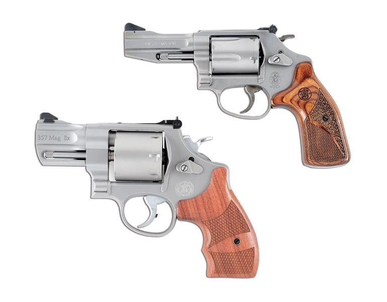 (M) LOT OF 2: SMITH & WESSON PRO SERIES MODEL 60-15 & PERFORMANCE CENTER MODEL 627-5 DOUBLE ACTION REVOLVERS.