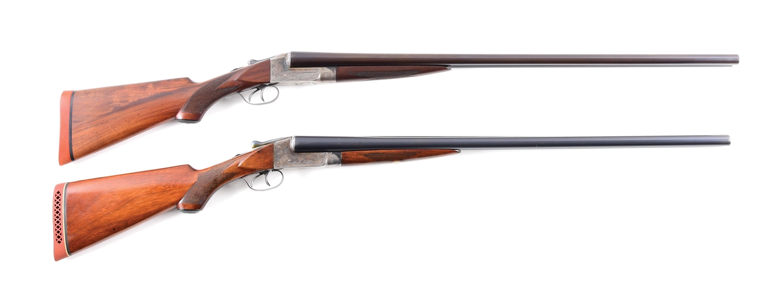 (C) LOT OF 2: ITHACA SIDE BY SIDE SHOTGUNS.