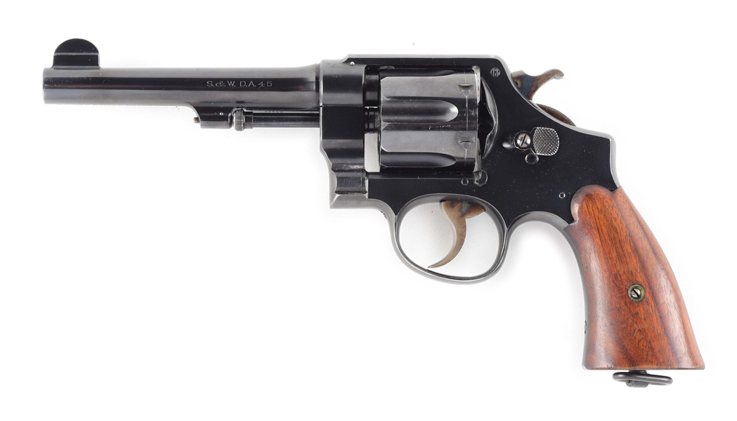 (C) SMITH & WESSON MODEL U.S. ARMY MODEL 1917 DOUBLE ACTION REVOLVER.