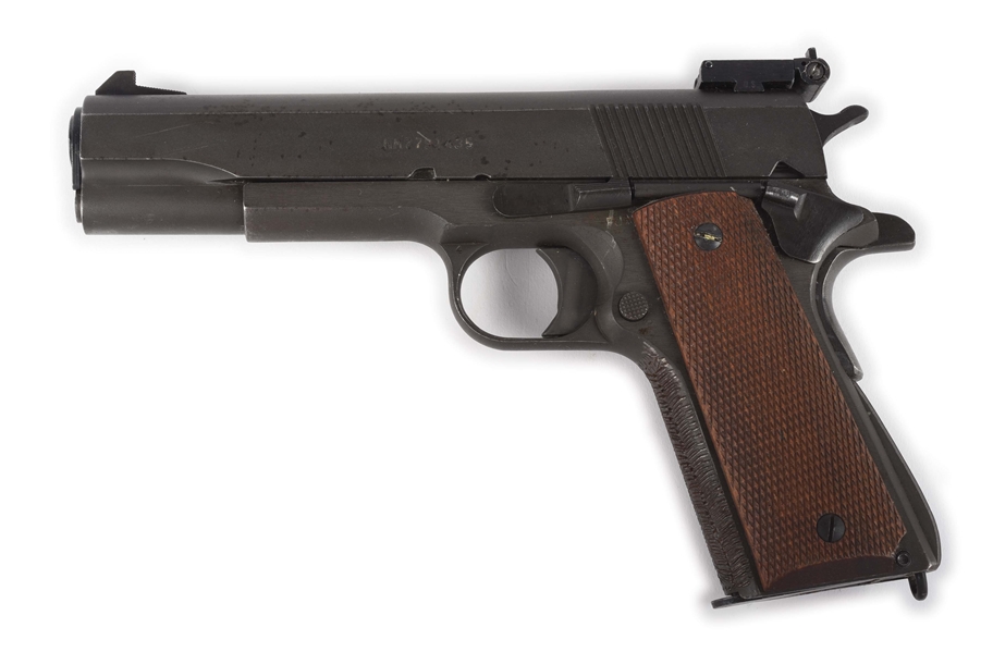 (C) U.S. PROPERTY MARKED REMINGTON RAND MODEL 1911A1 SEMI-AUTOMATIC PISTOL WITH TARGET SIGHTS.