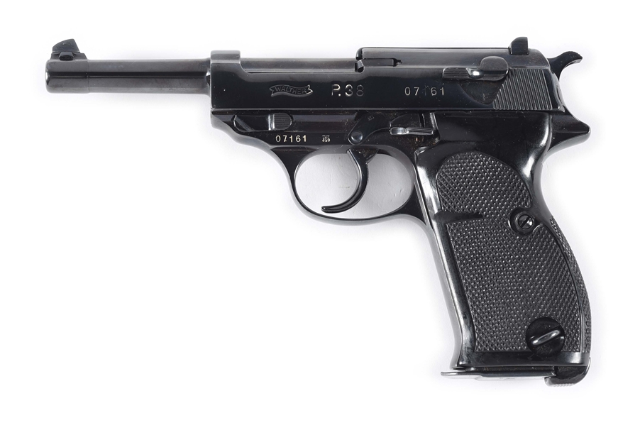 (C) WALTHER BANNER FOURTH VARIATION ZERO SERIES P.38 SEMI-AUTOMATIC PISTOL.