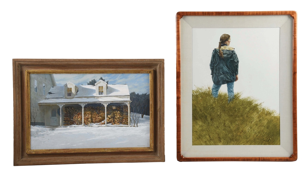 LOT OF 2: PAINTINGS BY DON STONE (AMERICAN, 1929 - 2015).