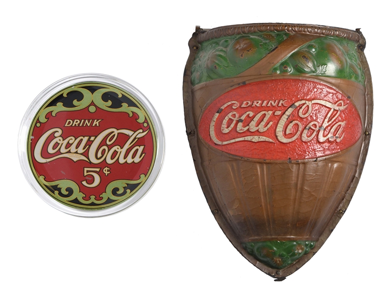 LOT OF 2: COCA-COLA ADVERTISING ITEMS.
