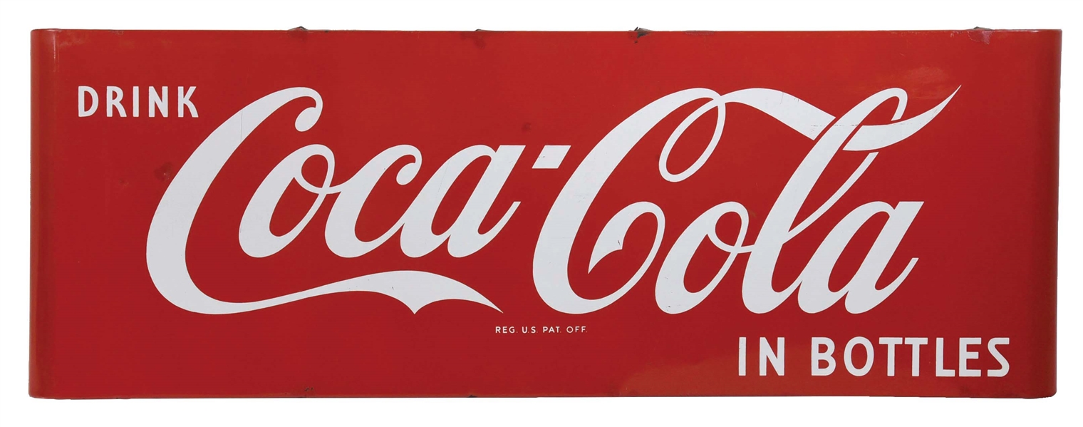 LARGE COCA-COLA BULLNOSE SIGN.