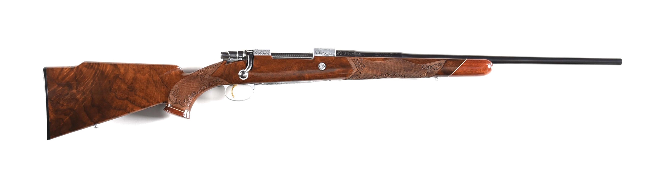 (C) ENGRAVED BROWNING MEDALLION BOLT ACTION RIFLE.