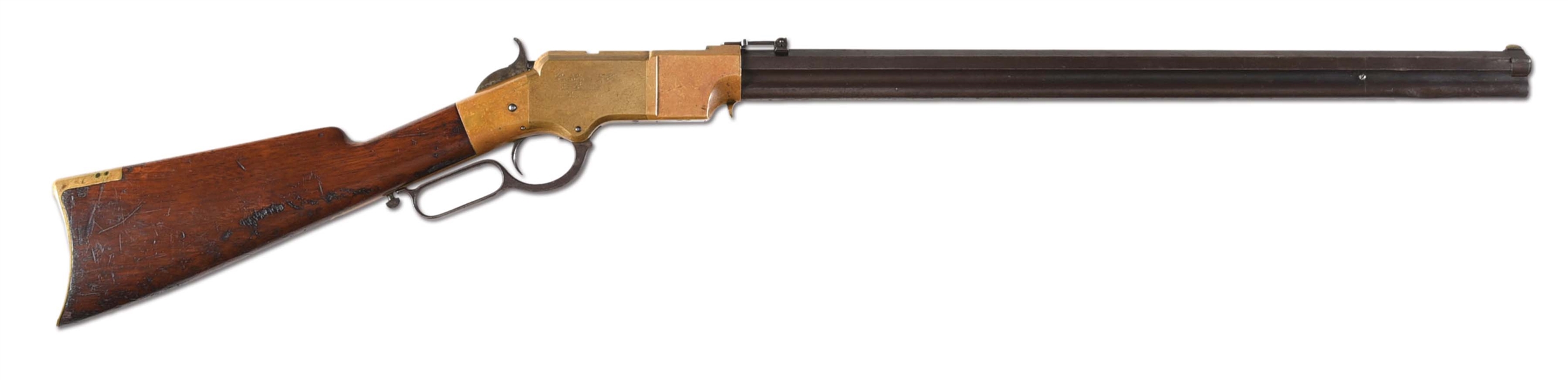 (A) 5TH CAVALRY CAPTAIN GEORGE F. PRICE INSCRIBED HENRY RIFLE.