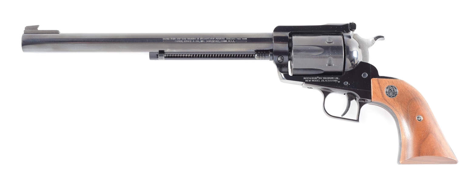 (M) RUGER NEW MODEL BLACKHAWK IN .357 MAXIMUM, WITH BOX.