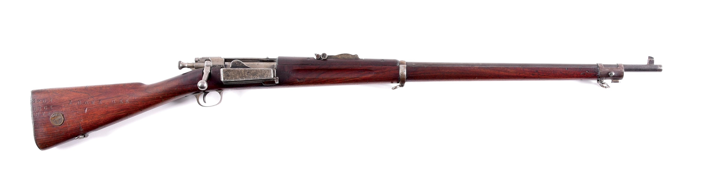 (C) SPRINGFIELD MODEL 1898 KRAG BOLT ACTION RIFLE.