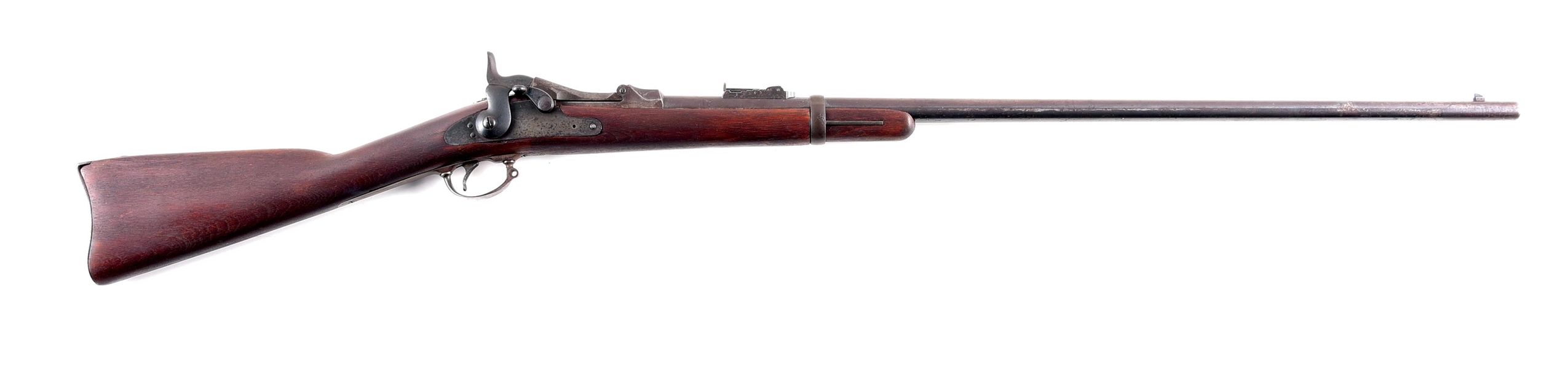 (A) MODIFIED SPRINGFIELD MODEL 1873 TRAPDOOR RIFLE.