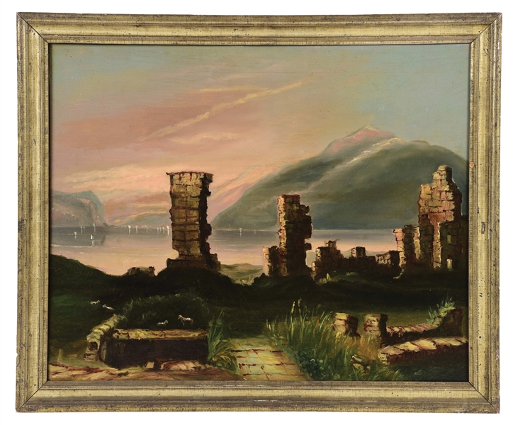 "VIEW OF THE RUINS OF FORT TICONDEROGA" AFTER BARTLETT