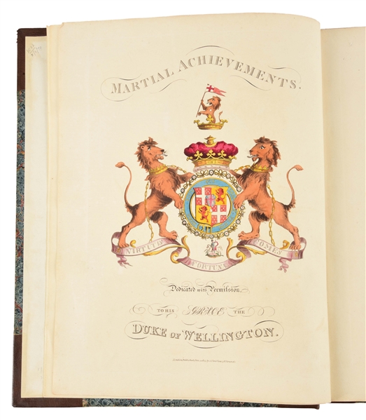 AN EARLY AND HANDSOME COPY OF “THE MARTIAL ACHIEVEMENTS OF GREAT BRITAIN" BY JENKINS 