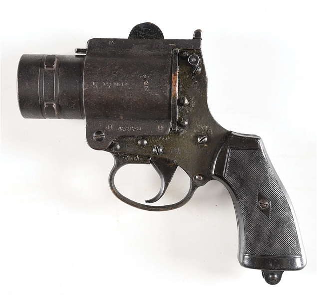 BRITISH WEBLEY & SCOTT NO. 4 MK. 7 FLARE GUN.