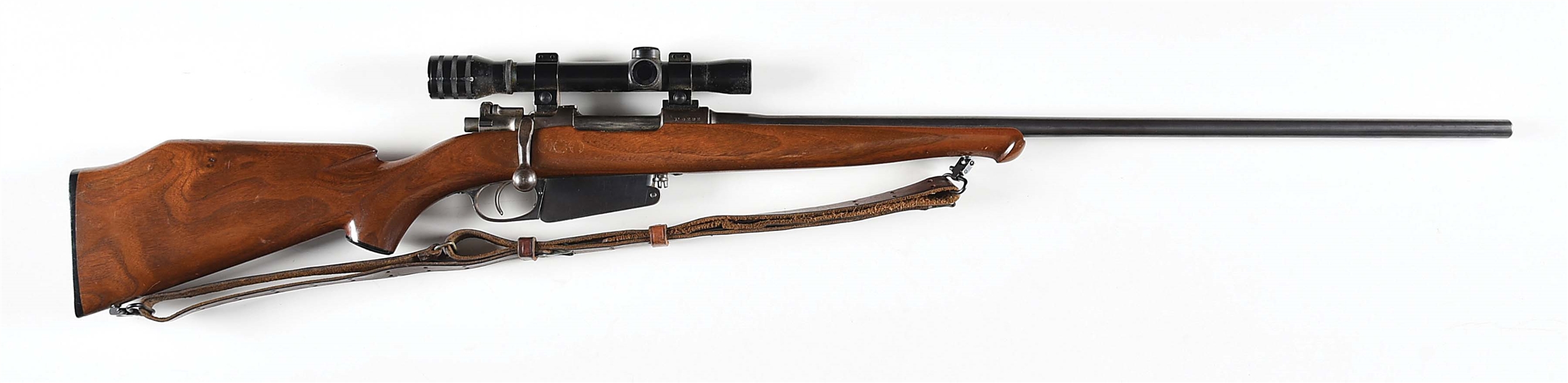 (A) SPORTERIZED LOEWE M1891 ARGENTINO MAUSER BOLT ACTION RIFLE.