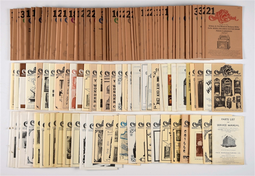 LARGE LOT OF THE COIN SLOT MAGAZINES.