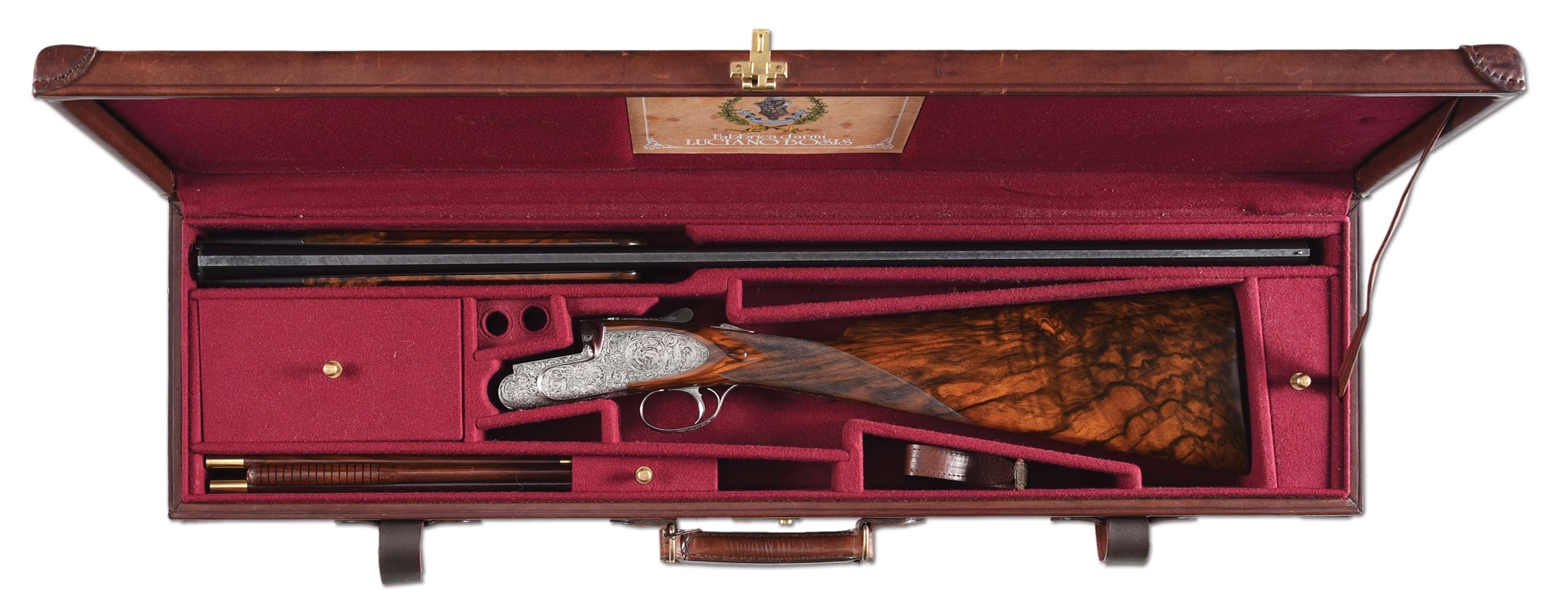 (M) A WONDERFUL LUCIANO BOSIS 20 GAUGE OVER AND UNDER IN CASE.