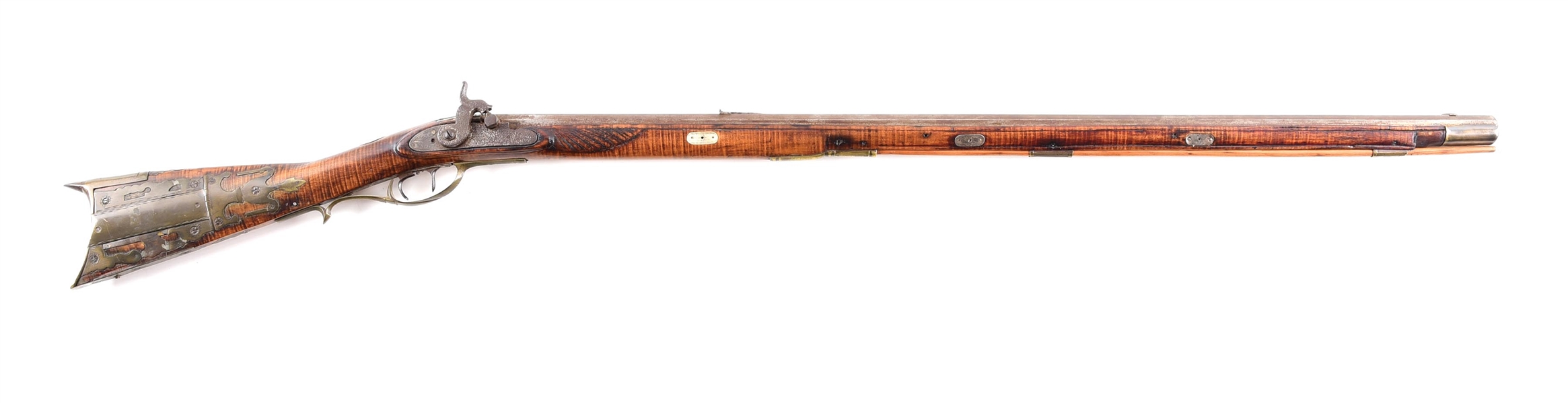 (A) OHIO ATTRIBUTED PERCUSSION KENTUCKY RIFLE.