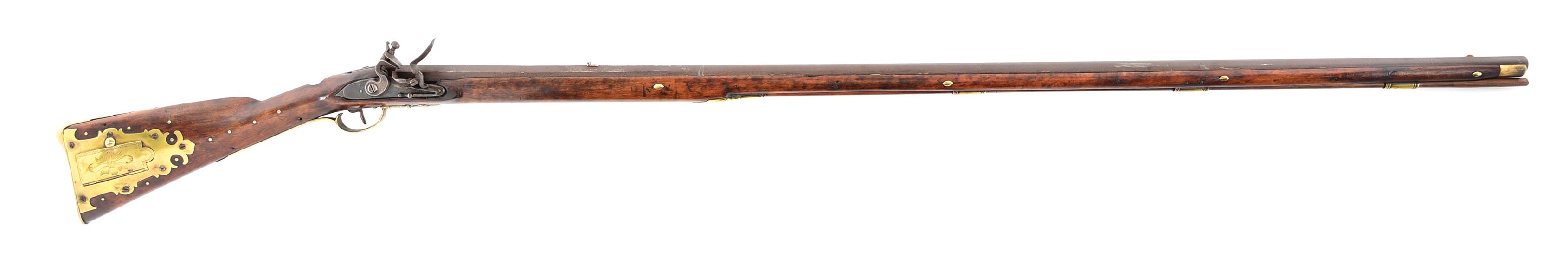 (A) FLINTLOCK RIFLE ATTRIBUTED TO GEORGE FAINOT.