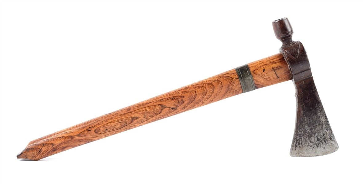 EARLY 19TH CENTURY PRESENTATION PIPE TOMAHAWK.