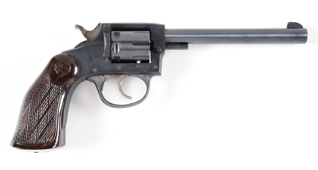 (C) IVER JOHNSON MODEL 55A TARGET DOUBLE ACTION REVOLVER.